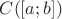 $C([a;b])$
