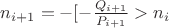 $n_{i+1}=-[-\frac{Q_{i+1}}{P_{i+1}}>n_i$