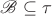 $\mathscr B\subseteq\tau$