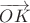 $\overrightarrow{OK}$