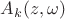 $A_k(z,\omega)$