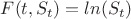 $F(t,S_t) = ln(S_t)$