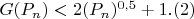 $G(P_n)<2(P_n)^{0,5}+1.(2)$