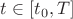 $t\in[t_0,T]$