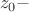 $$z_0 - $$