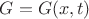 $G = G(x, t)$