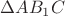 $\Delta AB_1C$