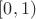 $ [0,1) $