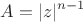 $$A=|z|^{n-1}$$
