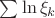 $\sum \ln \xi_k$