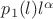 $p_1(l)l^{\alpha}$