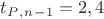 $t_P_,_n_-_1=2,4$
