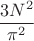 $$3N^2\over\pi^2$$