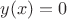 $y(x)=0$