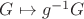 $G\mapsto g^{-1}G$