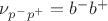 $\nu_{p^-p^+} = b^-b^+$