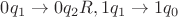 $0q_1 \to 0q_2 R,1q_1 \to1q_0$
