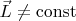 $\vec{L}\ne \operatorname{const}$