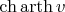 $\ch\operatorname{arth} v$