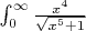$\int_{0}^{\infty} \frac{x^4}{\sqrt{x^5+1}}$