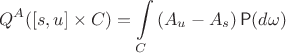 $$
Q^A([s,u]\times C)=\int\limits_C\left(A_u-A_s\right)\Prob(d\omega)
$$