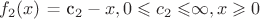 $f_2(x)$ = c_2 - x, 0 \leqslant  c_2 \leqslant  $\infty, x \geqslant 0 $