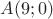 $A(9;0)$