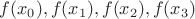 $f(x_0),f(x_1),f(x_2),f(x_3)$ $f(x_0),f(x_1),f(x_2),f(x_3)$