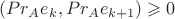 $(Pr_A e_k, Pr_A e_{k+1}) \geqslant 0$