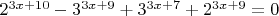 $2^{3x+10}-3^{3x+9}+3^{3x+7}+2^{3x+9}=0$