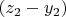 $(z_2-y_2)$
