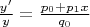 $\frac{y'}y=\frac{p_0+p_1x}{q_0}$