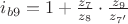 $i_{b9}=1+\frac{z_7}{z_8}\cdot\frac{z_9}{z_{7'}}$