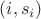 $(i,s_i)$