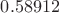 $0.58912$