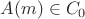 $A(m)  \in C_0$