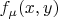 $f_\mu(x,y)$