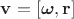 $\mathbf v=[\boldsymbol{\omega}, \mathbf r]$