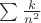 $\sum\frac{k}{n^2}$