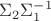 $ {\Sigma _2}\Sigma _1^{ - 1}$