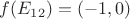 $f(E_{12})=(-1,0)$