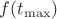 $f(t_{\max})$