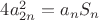 $4a^2_{2n}=a_nS_n$