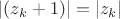 $|(z_k+1)|=|z_k|$