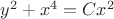 $y^2+x^4 = Cx^2$ $y^2+x^4 = Cx^2$
