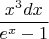 $$\frac {x^3 dx}{e^x-1}$$