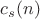 $c_s(n)$