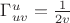 $\Gamma^u_{uv}=\frac 1 {2v}$