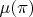 $\mu(\pi)$
