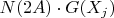 $N(2A) \cdot G(X_j)$